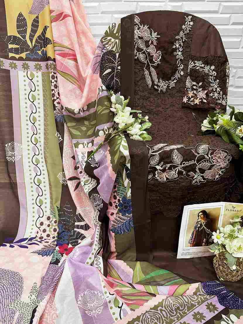 Florent 1048 Colours By Fashid Wholesale 1048-G To 1048-I Series Pakistani Suits Beautiful Fancy Colorful Stylish Party Wear & Occasional Wear Cambric Cotton Embroidery Dresses At Wholesale Price